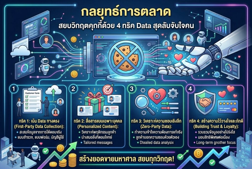 กลยุทธ์การตลาด, เก็บข้อมูลลูกค้า, Personalization, ยิงแอด, รักษาลูกค้าเก่า