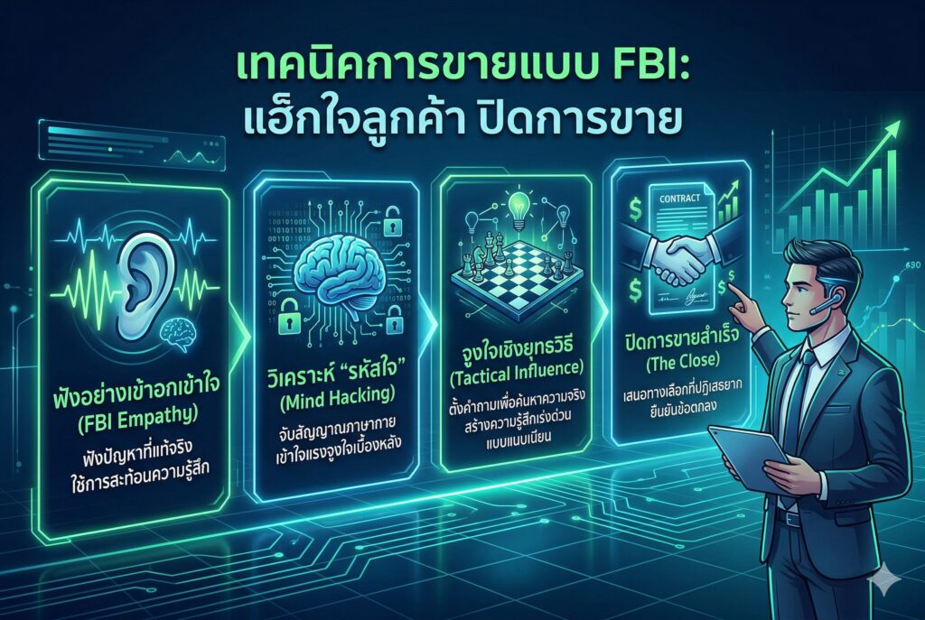 เทคนิคการขาย, ปิดการขาย, เจรจาต่อรอง, จิตวิทยาการขาย, เพิ่มยอดขาย