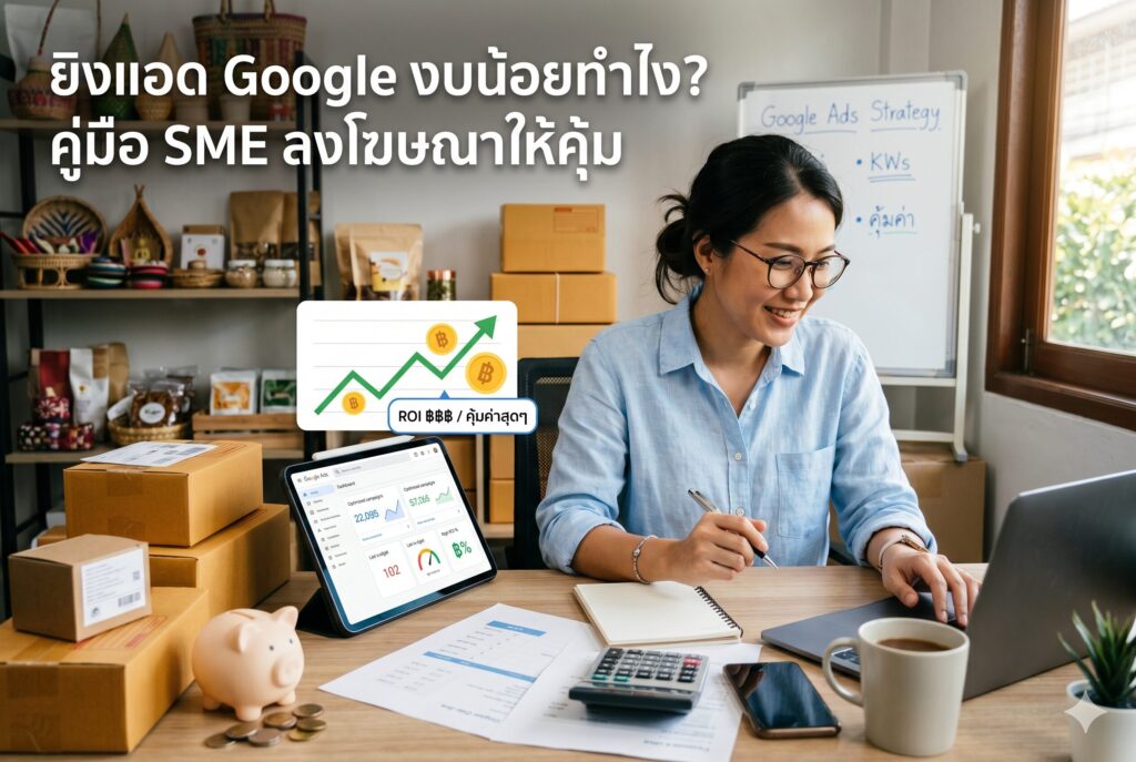 ยิงแอด Google, โฆษณา Google, งบน้อย, SME, การตลาดออนไลน์
