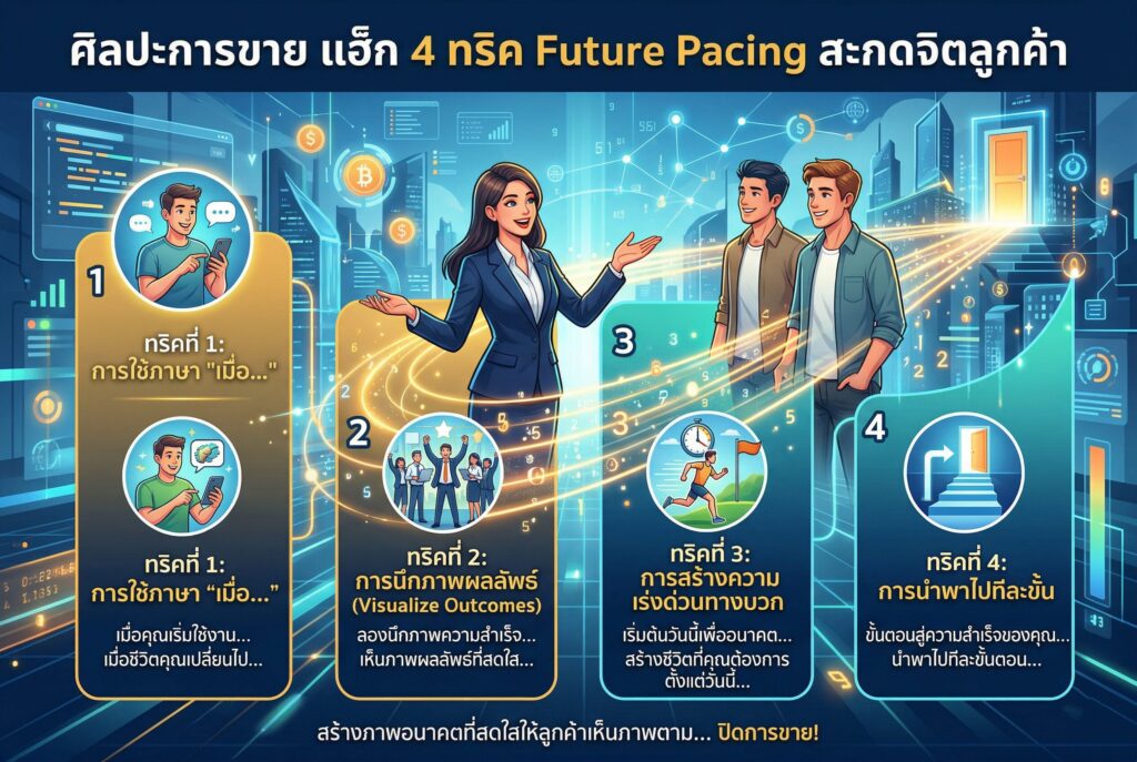 ศิลปะการขาย, Future Pacing, NLP, สะกดจิตลูกค้า, เทคนิคปิดการขาย