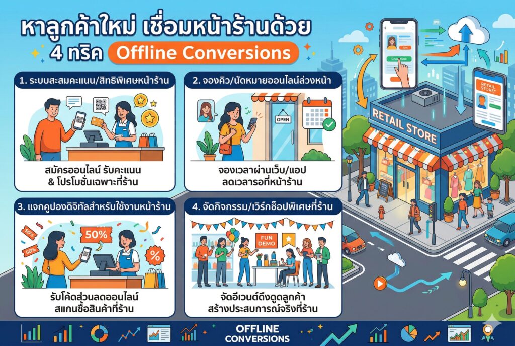 หาลูกค้าใหม่, Facebook Ads, Offline Conversions, ระบบ CRM, การตลาด