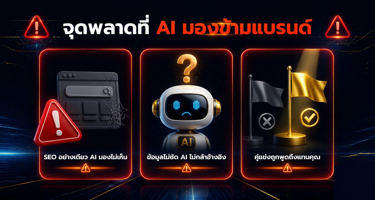 GEO การตลาด 2026 และการทำให้ AI แนะนำแบรนด์