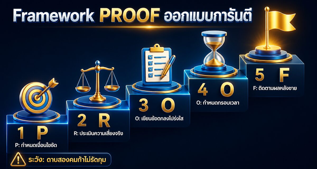 Risk-Reversal Selling: การันตีคืนเงินปิดการขาย 2026 1 Risk-Reversal Selling กลยุทธ์การันตีคืนเงินลดความเสี่ยงลูกค้า