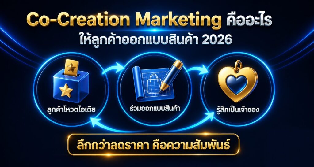 Co-Creation Marketing คืออะไร ให้ลูกค้าออกแบบสินค้าปี 2026