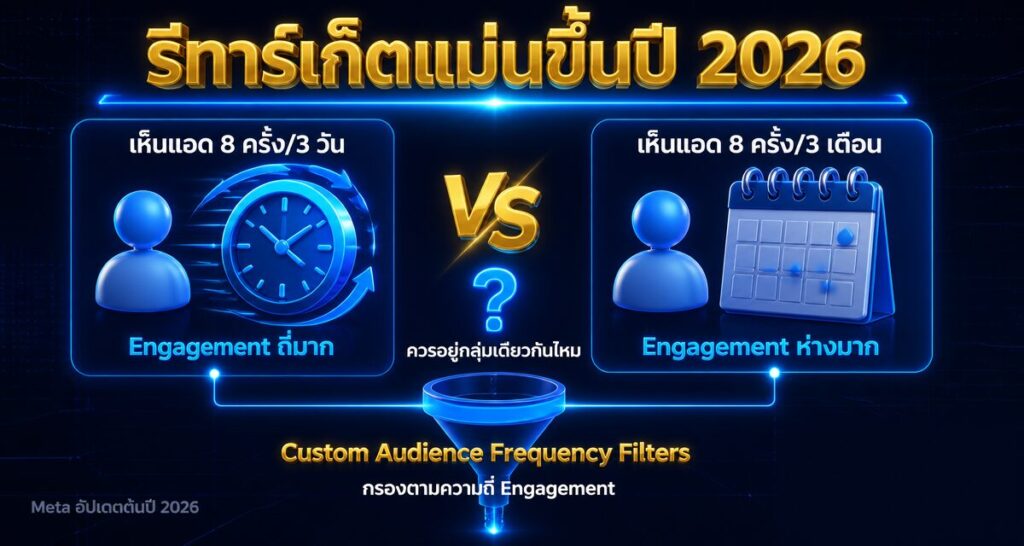 Custom Audience Frequency Filters รีทาร์เก็ตแม่นขึ้น 2026