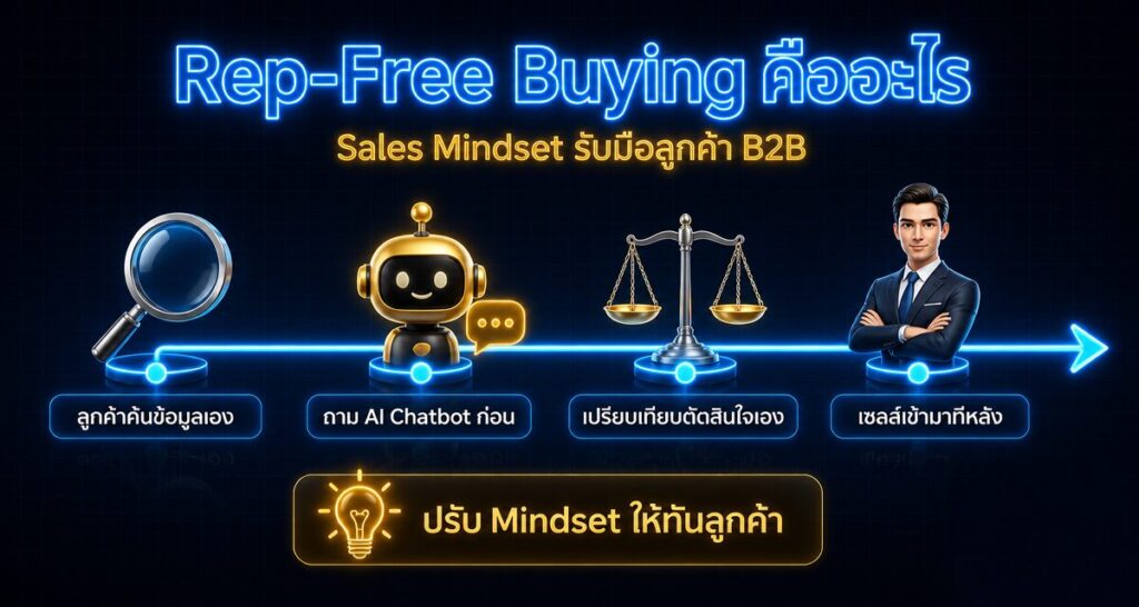 Rep-Free Buying คืออะไร: Sales Mindset รับมือลูกค้า B2B