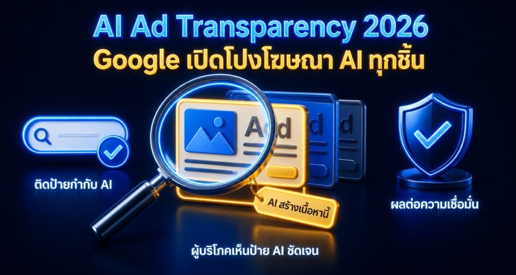 AI Ad Transparency 2026: Google เปิดโปงโฆษณา AI ทุกชิ้น