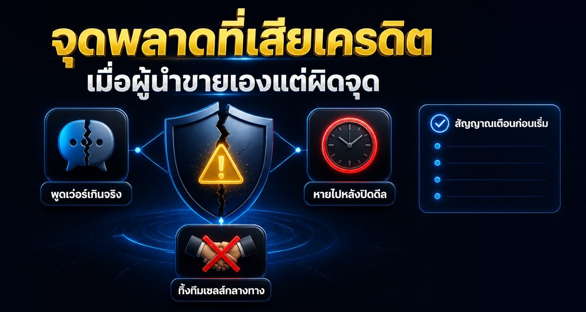 Founder-Led Selling คืออะไร: ผู้นำขายเองสร้างเชื่อใจ 2026 1 Founder-Led Selling ผู้นำลงมือขายเองสร้างความเชื่อใจ