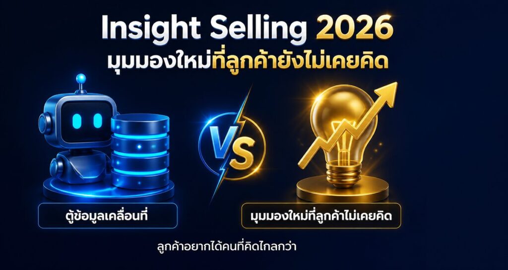 Insight Selling 2026: มุมมองใหม่ที่ลูกค้ายังไม่เคยคิด