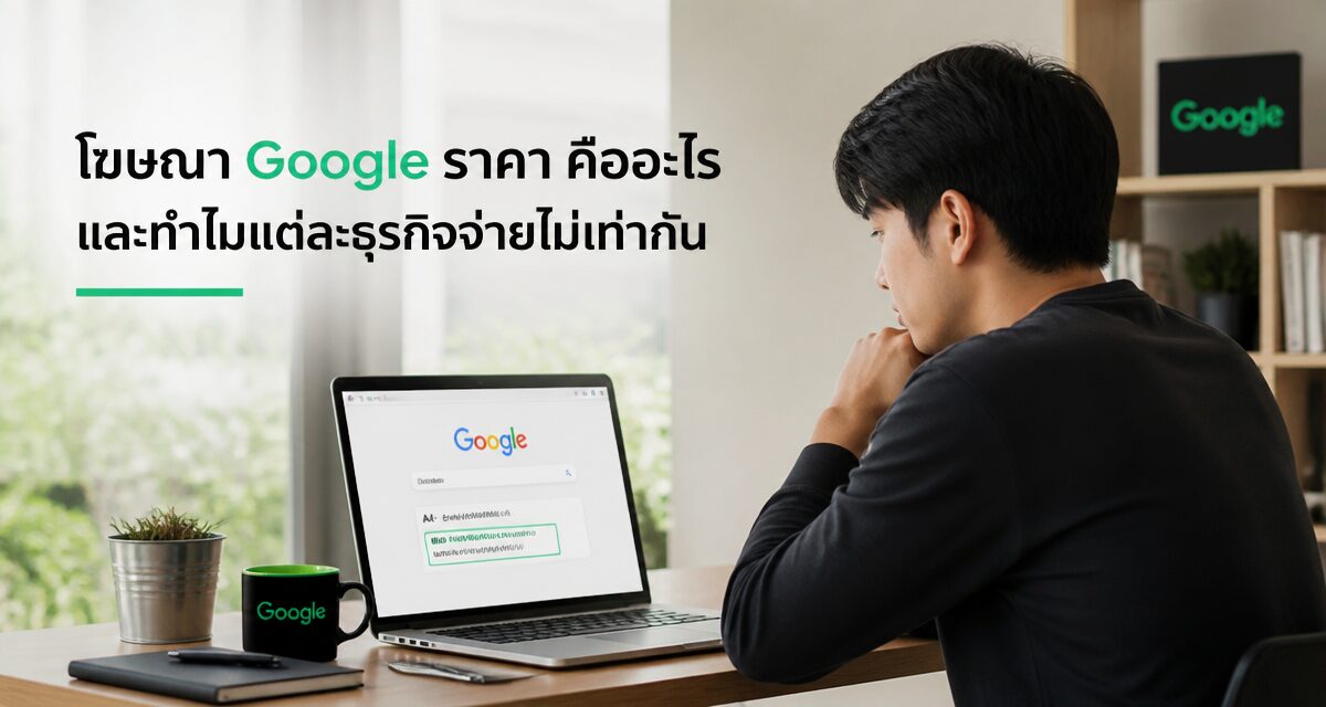 โฆษณา Google ราคาเท่าไหร่ 2026 เทียบต้นทุนจริงแต่ละธุรกิจ 1 โฆษณา Google ราคา เปรียบเทียบต้นทุนแต่ละอุตสาหกรรมในไทย